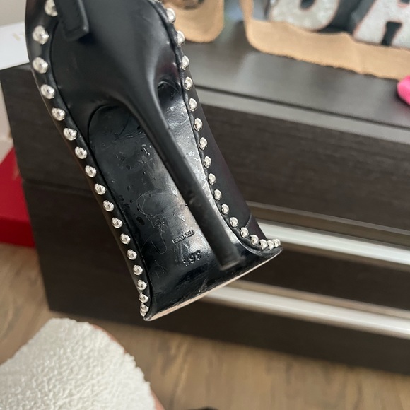 Black Alexander Wang Studded Heeled Booties - Picture 13 of 16
